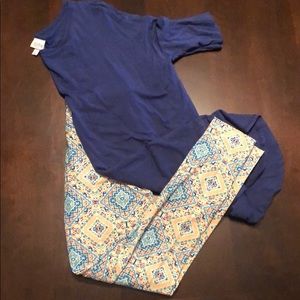 Lularoe Irma and leggings